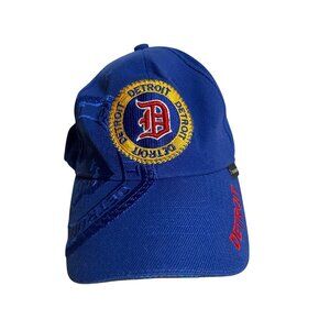 Detroit Embroidered Blue Baseball Cap With Adjustable Strap By City Hunter OS